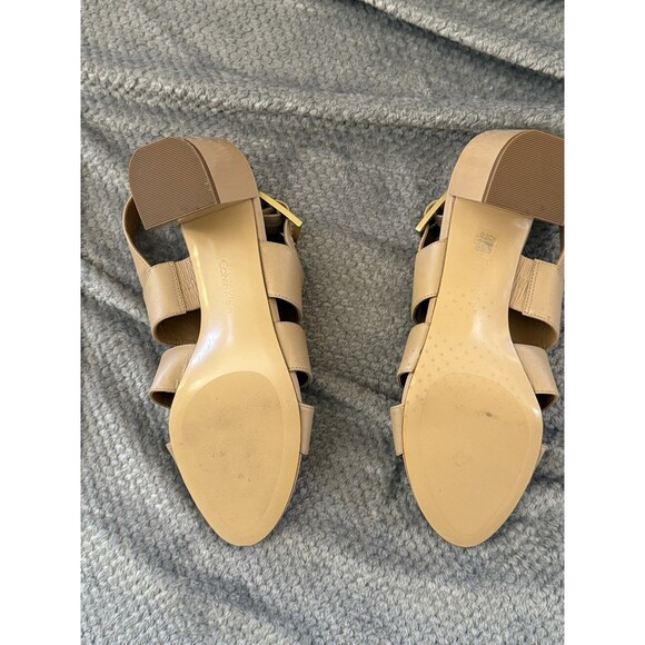 calvin klein women shoes tan beige  size 9 - Picture 12 of 16